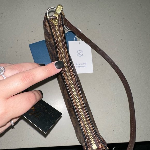 Louis Vuitton Navona Damier Ebene Canvas Pochette Accessories Bag - Picture 8 of 12